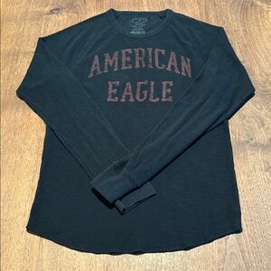 AMERICAN EAGLE LS Waffle Tee - M